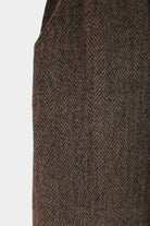 Ichi Antiquites - Wool Herringbone Pants - Brown - Pants - YUCCA, ageless fashion, Japanese clothing for women.