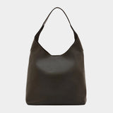 IL BISONTE black leather shoulder bag full silhouette with strap