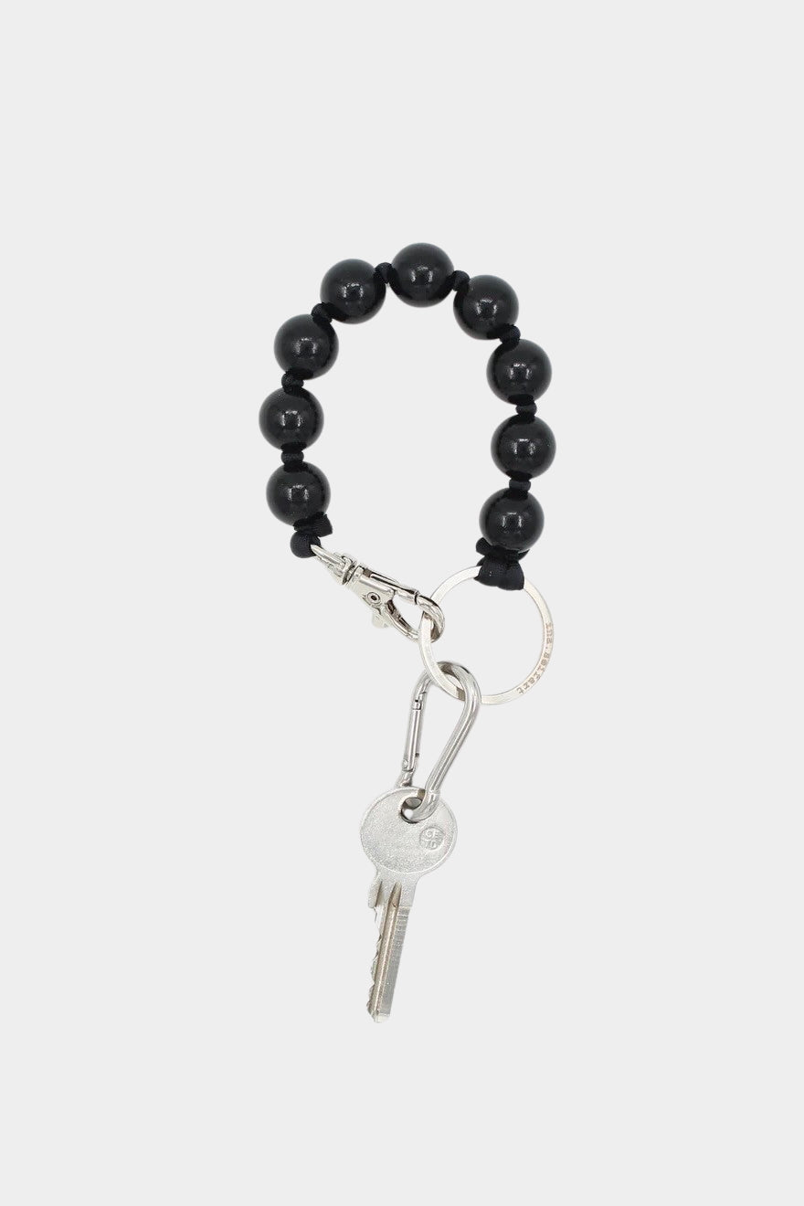 Ina Seifart Big Perlen Keychain Black oversized wooden bead keychain
