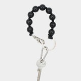 Ina Seifart Big Perlen Keychain Black oversized wooden bead keychain