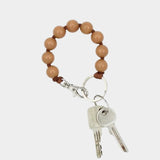 Ina Seifart Big Perlen Keychain Mocha oversized wooden bead keychain