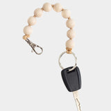 Ina Seifart Big Perlen Keychain Natural oversized wooden bead keychain