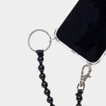 Ina Seifart Handykette Phone Necklace Black wooden beaded crossbody phone strap at YUCCA Denver