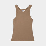 Jungmaven Alta Tank coyote hemp cotton rib tank flat lay