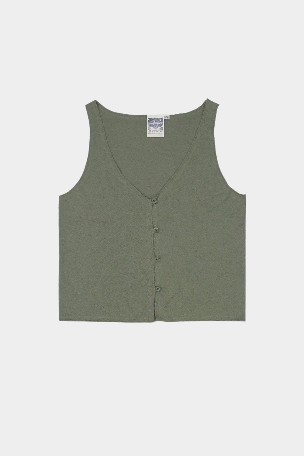 Jungmaven - Anacapa Vest - Olive Green - Shirts & Tops - YUCCA, stylish tops for women, high quality casual tops.