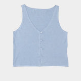 Jungmaven Anacapa vest rain washed tank vest front view