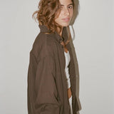 Catalina Button Down Shirt, Coffee Bean
