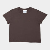 Cropped Ojai Tee, Coffee Bean