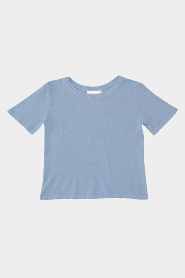Jungmaven Loma pique tee rainwashed flat lay front