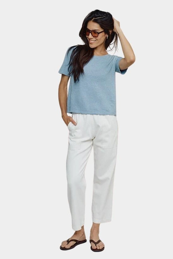 Jungmaven Loma pique tee rainwashed relaxed fit styling