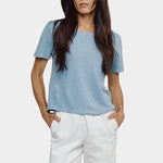 Jungmaven Loma pique tee rainwashed worn front view