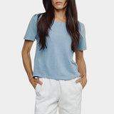 Jungmaven Loma pique tee rainwashed worn front view