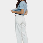 Jungmaven Loma pique tee rainwashed worn back view