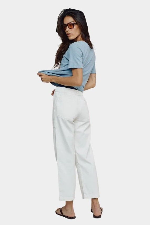 Jungmaven Loma pique tee rainwashed worn back view