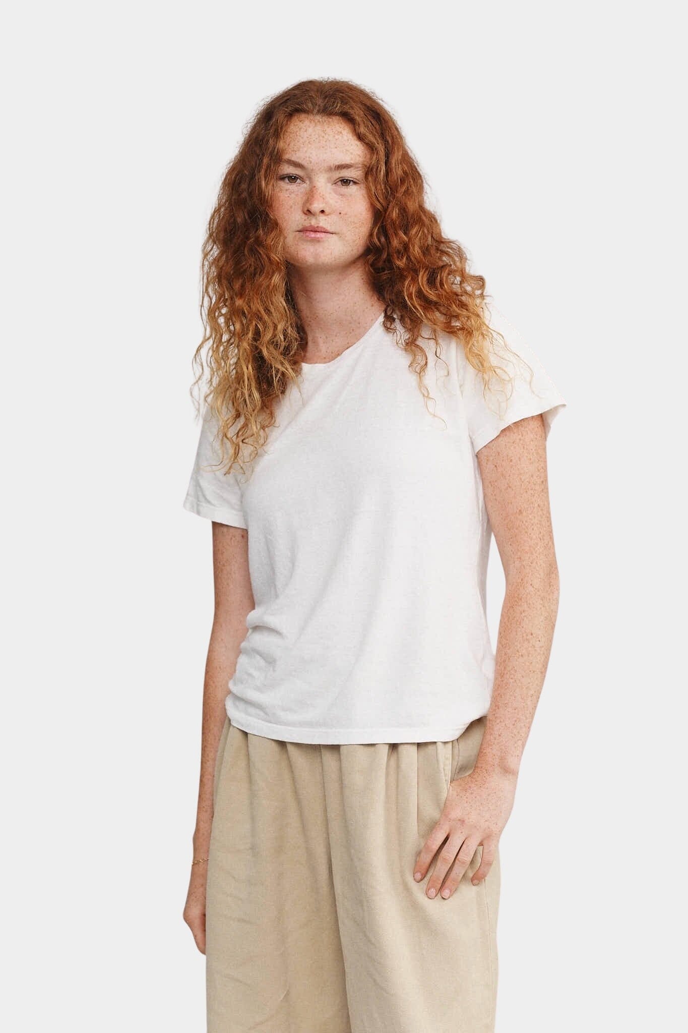 Jungmaven | Lorel Tee In Washed White - SHOP YUCCA Shirts & Tops JUNGMAVEN - YUCCA 
