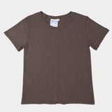 Jungmaven Ojai Tee in Coffee Bean brown, front product view on white