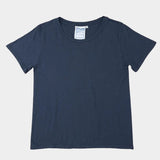 Jungmaven Ojai Tee in Navy, front product view on white at YUCCA Denver
