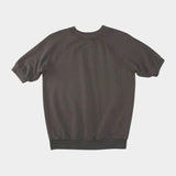 Jungmaven Short Sleeve Raglan Fleece Sweatshirt Coffee Bean heavyweight hemp organic cotton fleece Made in USA