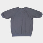 Jungmaven Short Sleeve Raglan Fleece Sweatshirt Diesel Gray heavyweight hemp fleece raglan crewneck flat lay front Made in USA