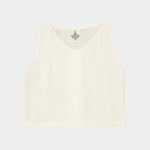 Jungmaven light hemp sleeveless vest front button tank product shot
