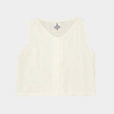 Jungmaven light hemp sleeveless vest front button tank product shot