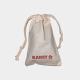 KARST cotton drawstring pouch included with slim hair claw clip
