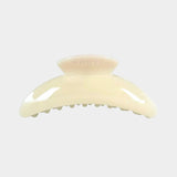KARST Slim Hair Claw Clip in buttermilk elongated cellulose acetate hair clip