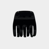 KARST small hair claw clip in noir black compact cellulose acetate lightweight hold accessory