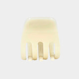 KARST Small Hair Clip in buttermilk compact cellulose acetate claw clip