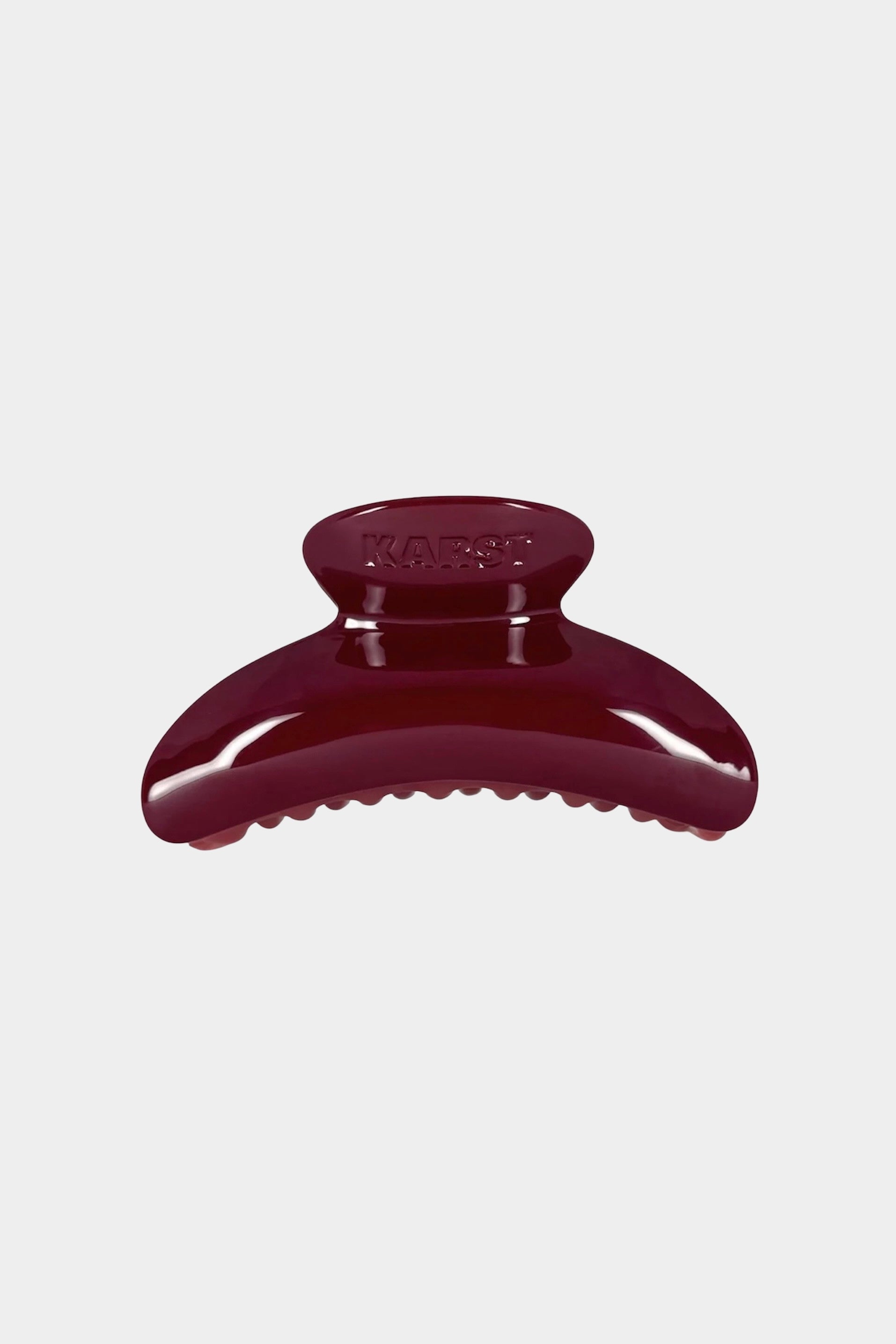 KARST Super Hair Clip in jam red oversized cellulose acetate claw clip