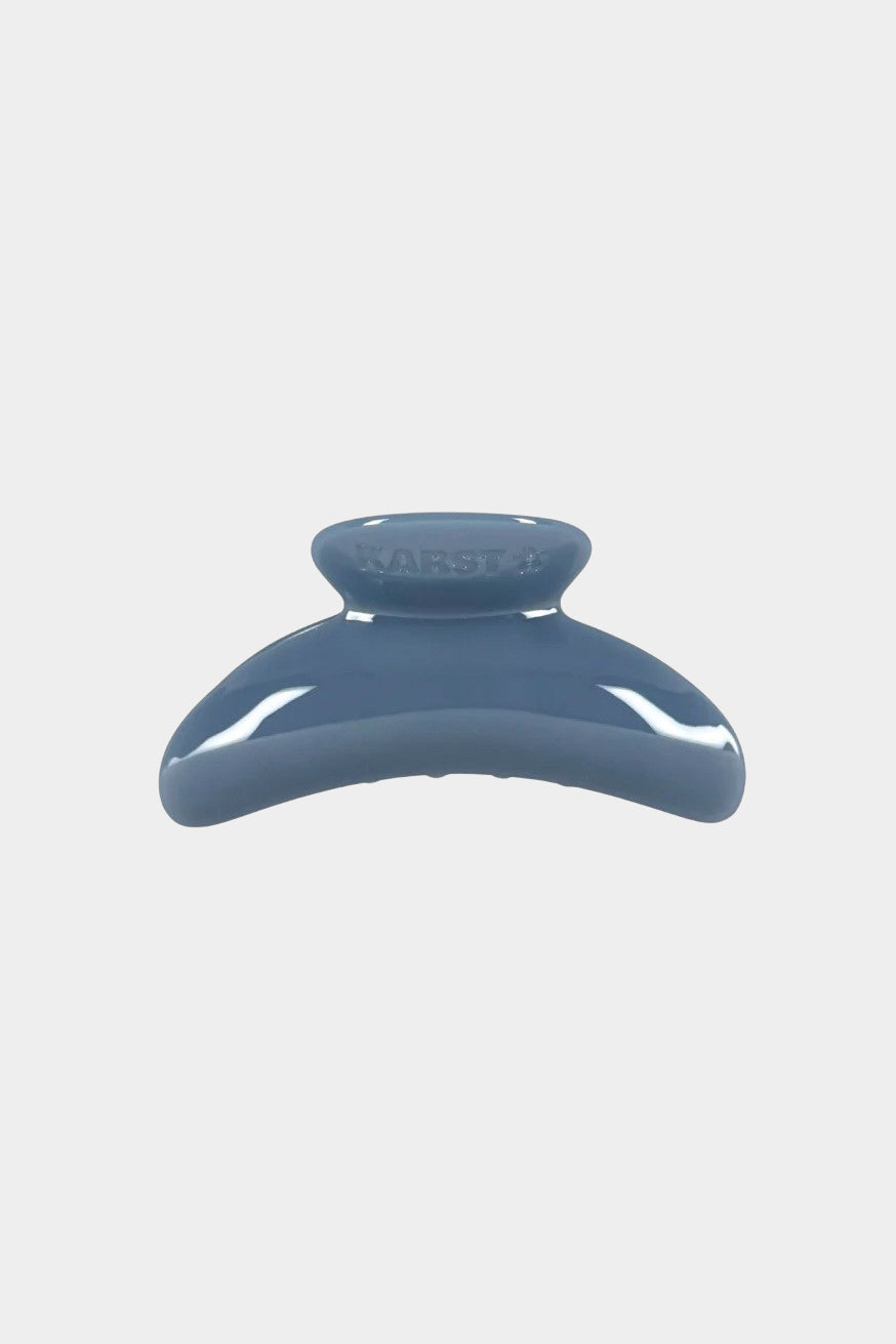KARST Super Hair Clip Pacific deep blue oversized cellulose acetate claw clip for thick hair at YUCCA Denver