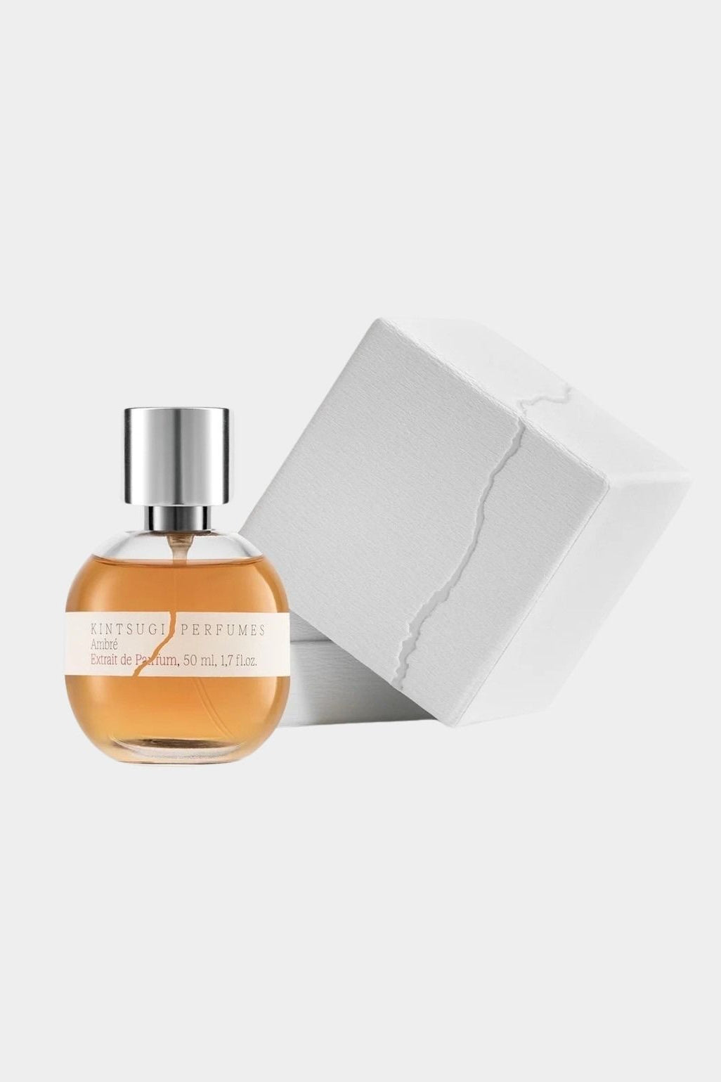 Ambré Extrait de Parfum by Kintsugi Perfumes with minimalist white packaging at YUCCA Denver