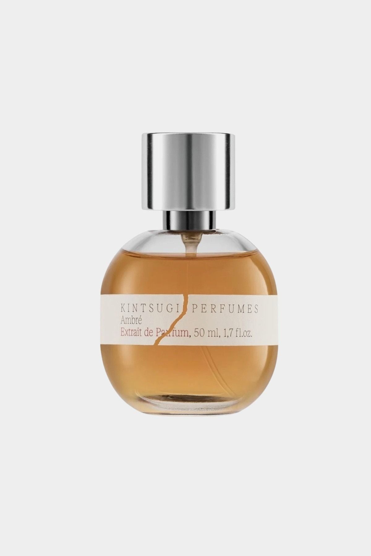 Kintsugi Perfumes Ambré Extrait de Parfum 50 ml bottle with warm amber liquid at YUCCA Denver