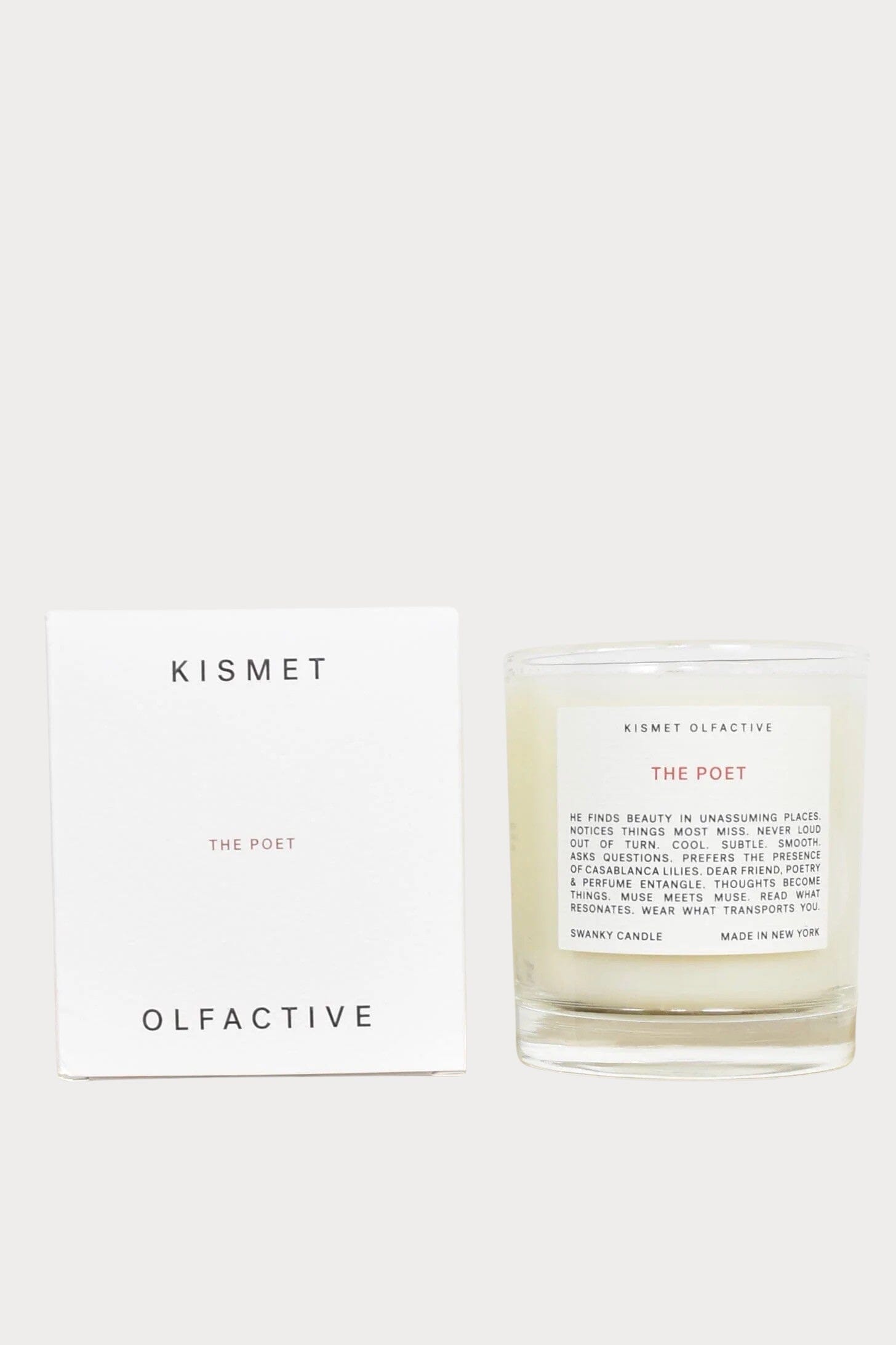 Kismet Olfactive - The Poet Candle - Candles - YUCCA, Best boutique shopping in Denver, unisex candle, unique candle.