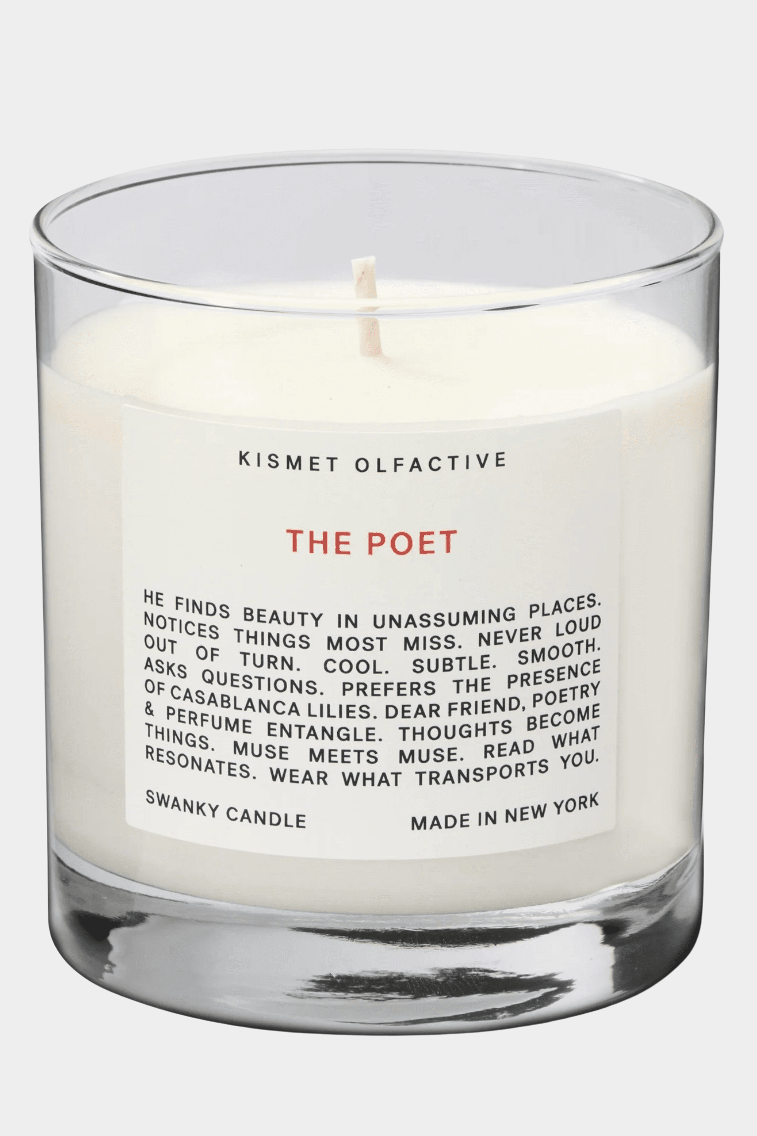 Kismet Olfactive - The Poet Candle - Candles - YUCCA, Best boutique shopping in Denver, unisex candle, unique candle.