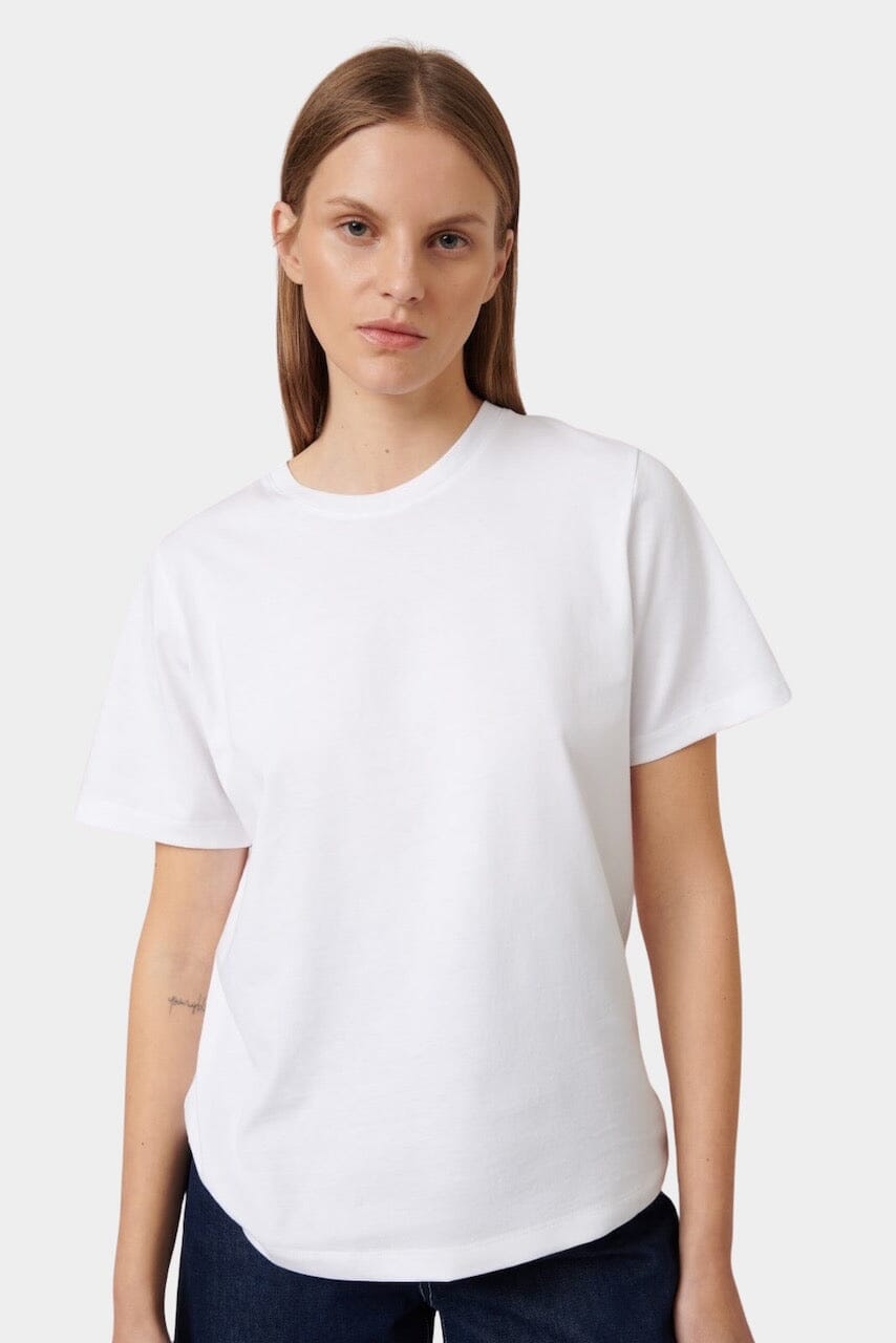 Kowtow - Classic Tee - White - Shirts & Tops - YUCCA, Boutiques Denver, stylish tops for women, high quality casual tops.