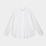 Kowtow Daily Shirt in white, flat lay front view