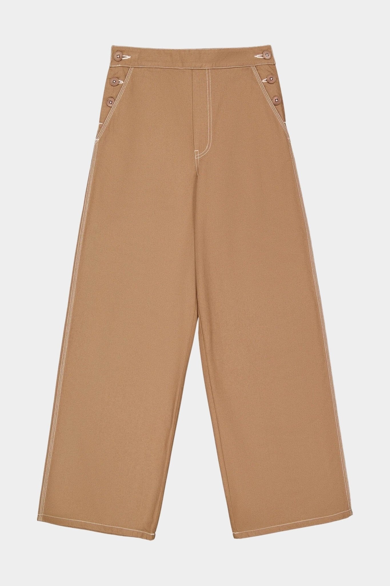 Kowtow | Dungaree Jeans In Earth Denim - SHOP YUCCA Pants KOWTOW - YUCCA, Best boutique shopping in Denver, boutiques Denver, high end denim jeans online, capsule wardrobe, shop local Denver. 