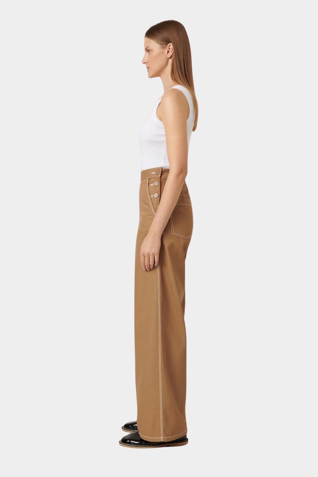 Kowtow - Dungaree Jeans - Earth Denim - Pants - YUCCA, Best boutique shopping Denver, capsule wardrobe, shop local Denver.