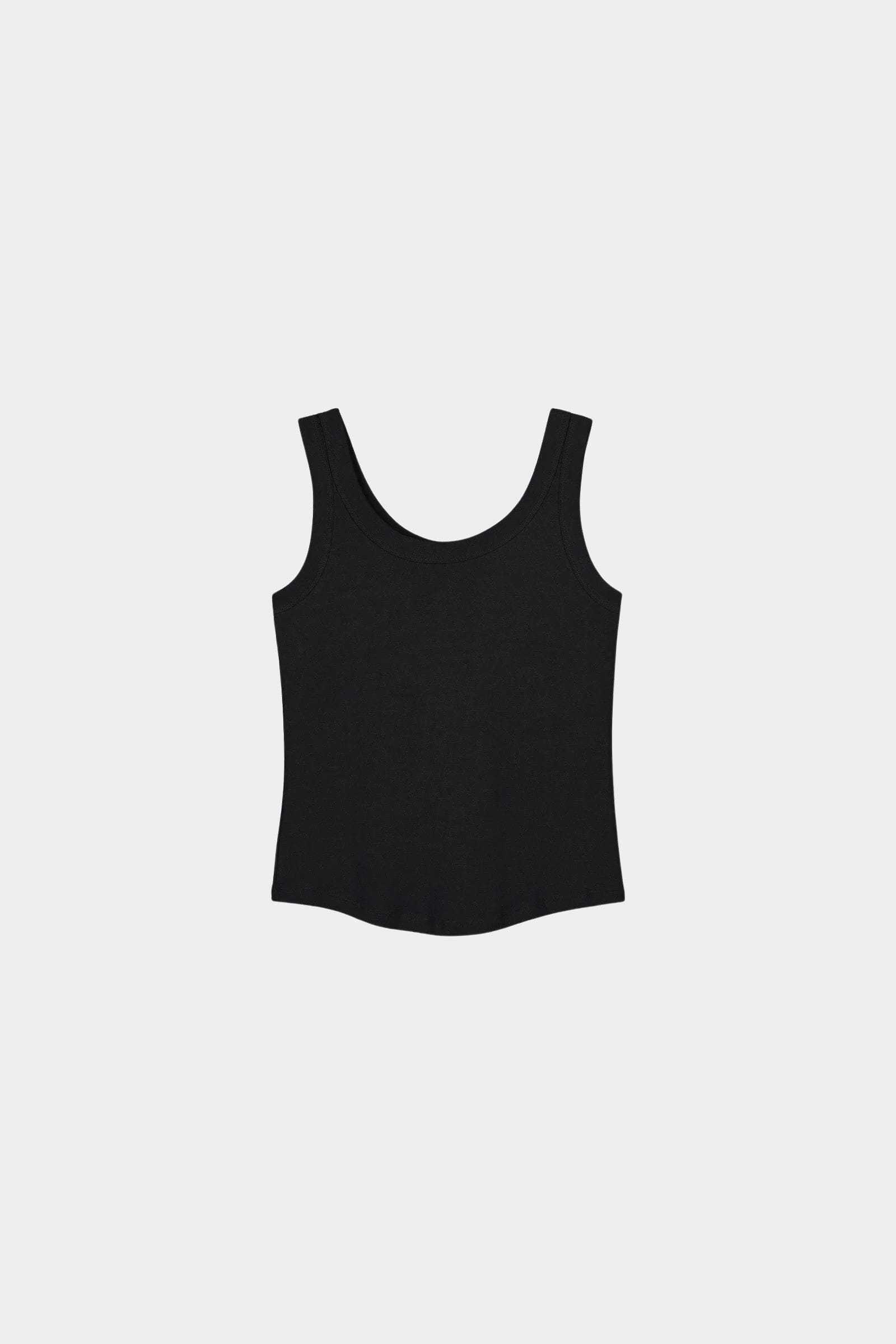 Kowtow - Everyday Singlet - Black - Tank Top - YUCCA, Boutiques Denver, stylish tops for women, high quality casual tops.