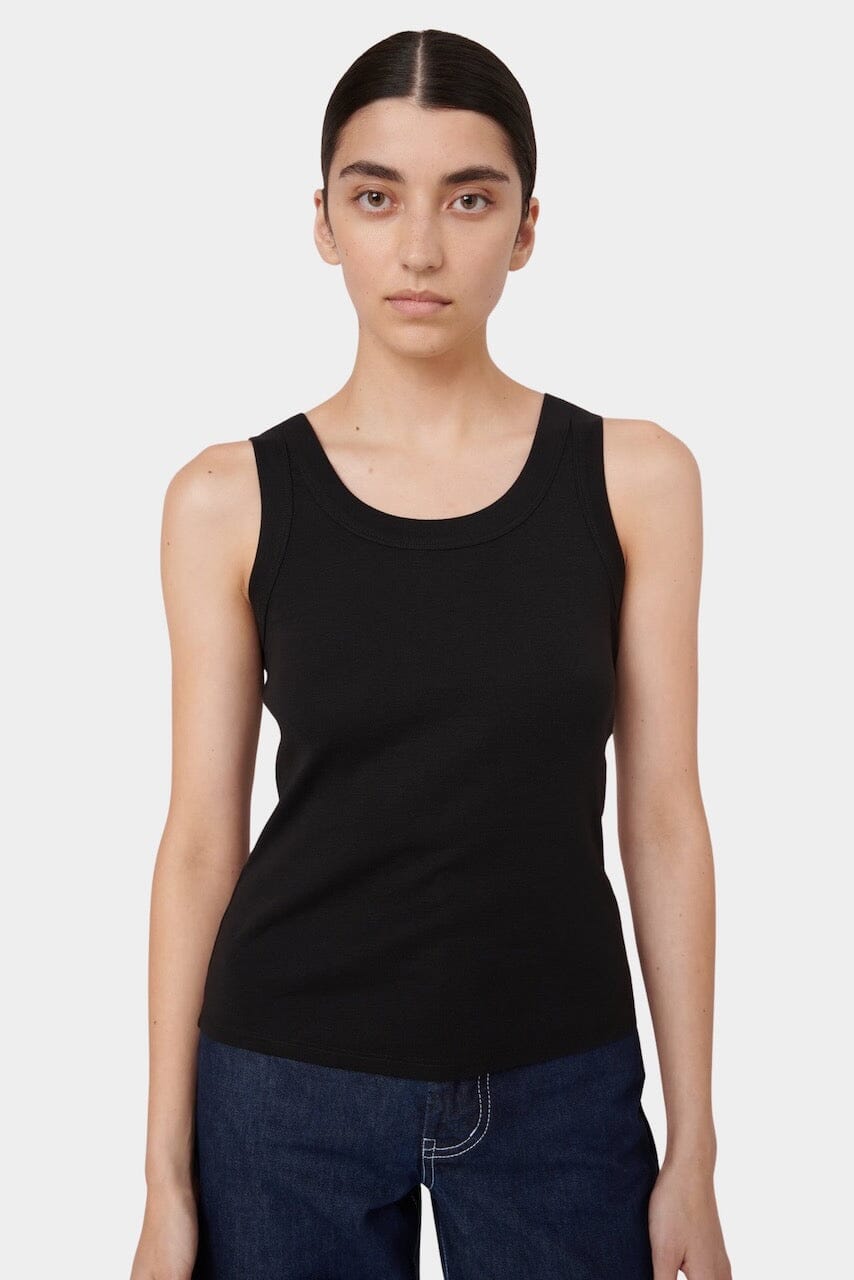 Kowtow - Everyday Singlet - Black - Tank Top - YUCCA, Boutiques Denver, stylish tops for women, high quality casual tops.