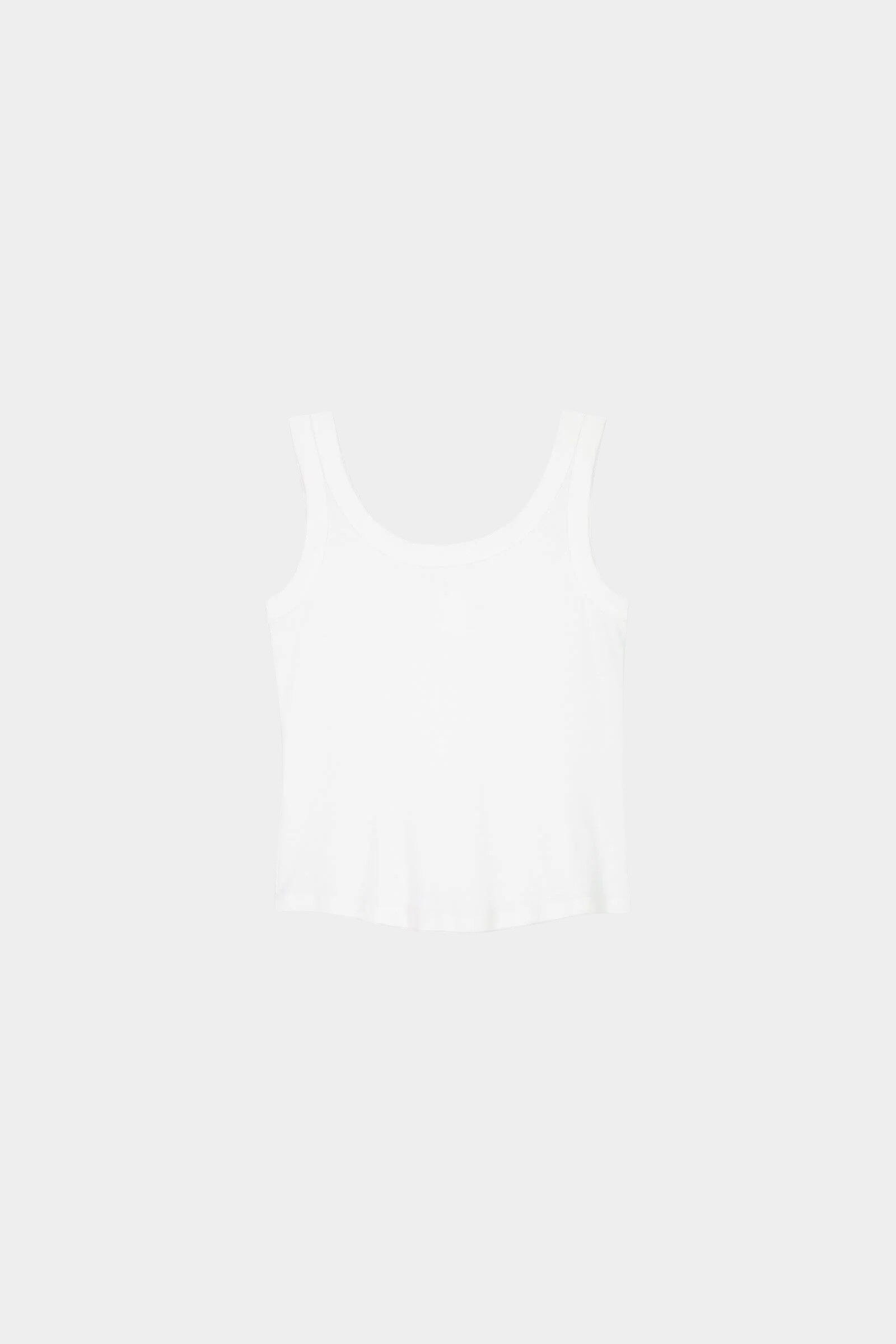 Kowtow - Everyday Singlet - White - Tank Top - YUCCA, Boutiques Denver, stylish tops for women, high quality casual tops.