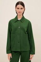 Kowtow | Felix Jacket In Green Denim - SHOP YUCCA Coats & Jackets KOWTOW - YUCCA 