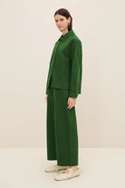 Kowtow | Felix Jacket In Green Denim - SHOP YUCCA Coats & Jackets KOWTOW - YUCCA 