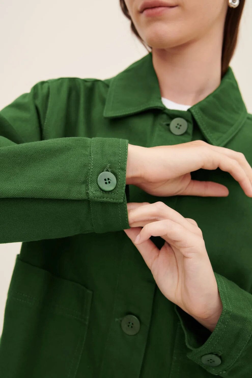 Kowtow | Felix Jacket In Green Denim - SHOP YUCCA Coats & Jackets KOWTOW - YUCCA 