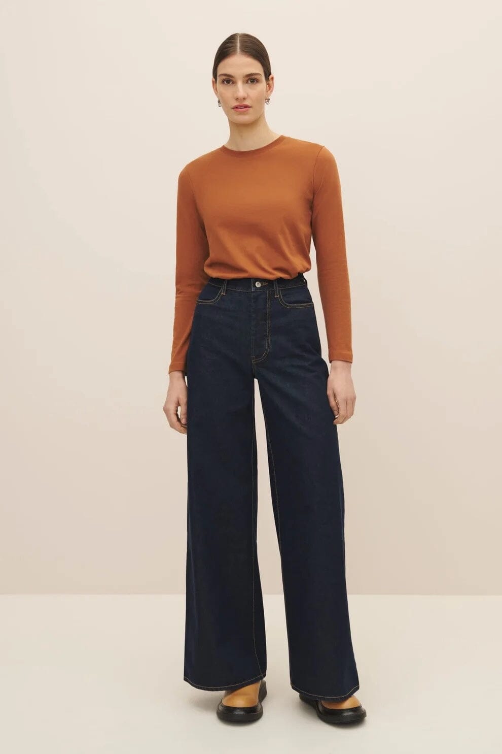 Kowtow | High Puddle Jeans In Indigo Denim - SHOP YUCCA Pants KOWTOW - YUCCA 