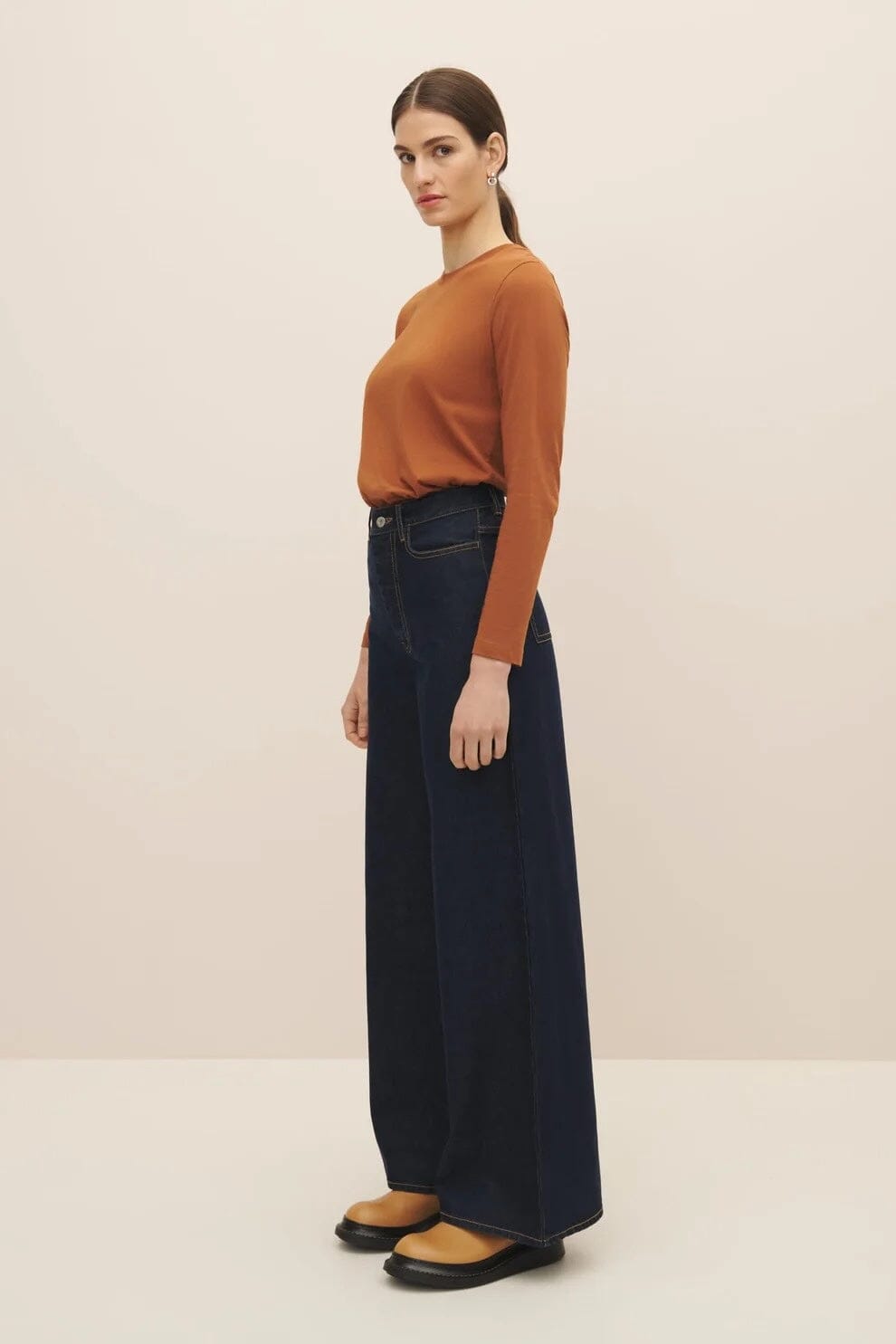 Kowtow | High Puddle Jeans In Indigo Denim - SHOP YUCCA Pants KOWTOW - YUCCA 