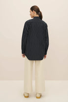 Kowtow | James Shirt In Navy Pinstripe - SHOP YUCCA Shirts & Tops KOWTOW - YUCCA 