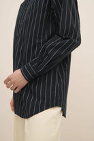 Kowtow | James Shirt In Navy Pinstripe - SHOP YUCCA Shirts & Tops KOWTOW - YUCCA 