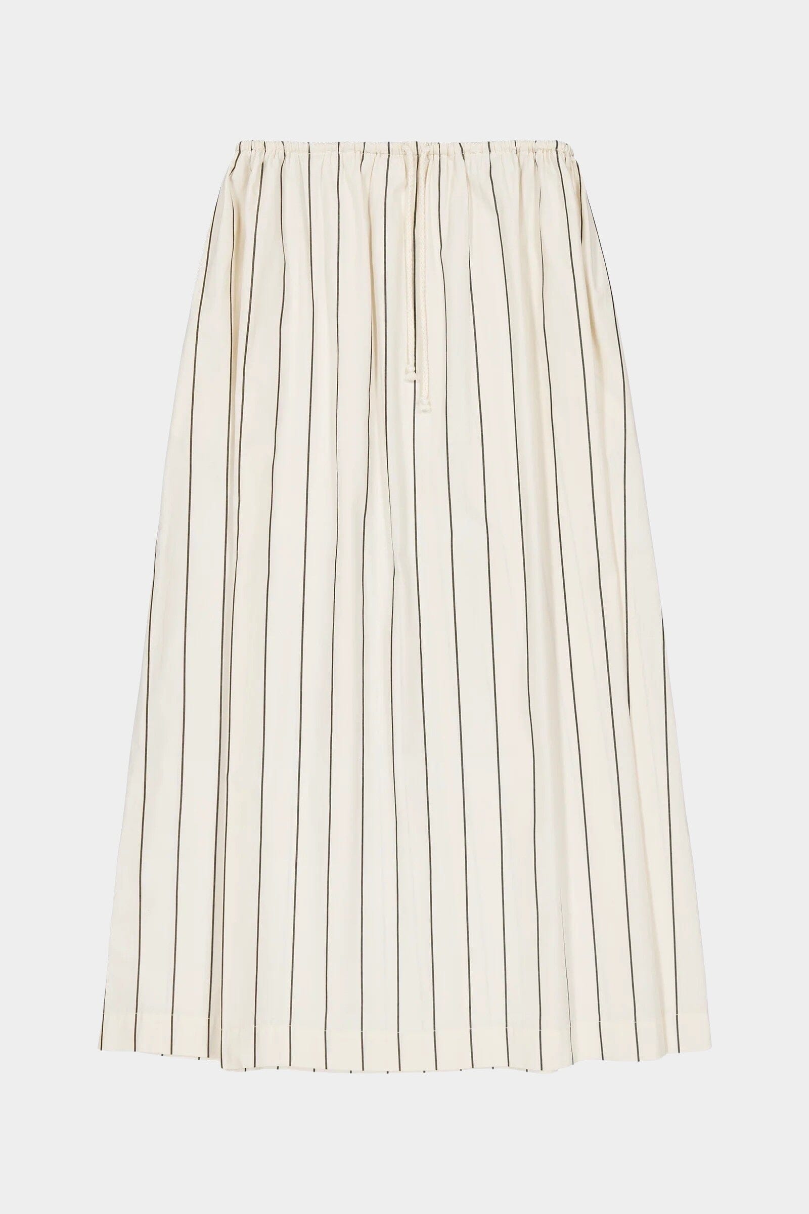 Kowtow | Linear Skirt in Greige Pinstripe - SHOP YUCCA Skirts KOWTOW - YUCCA 